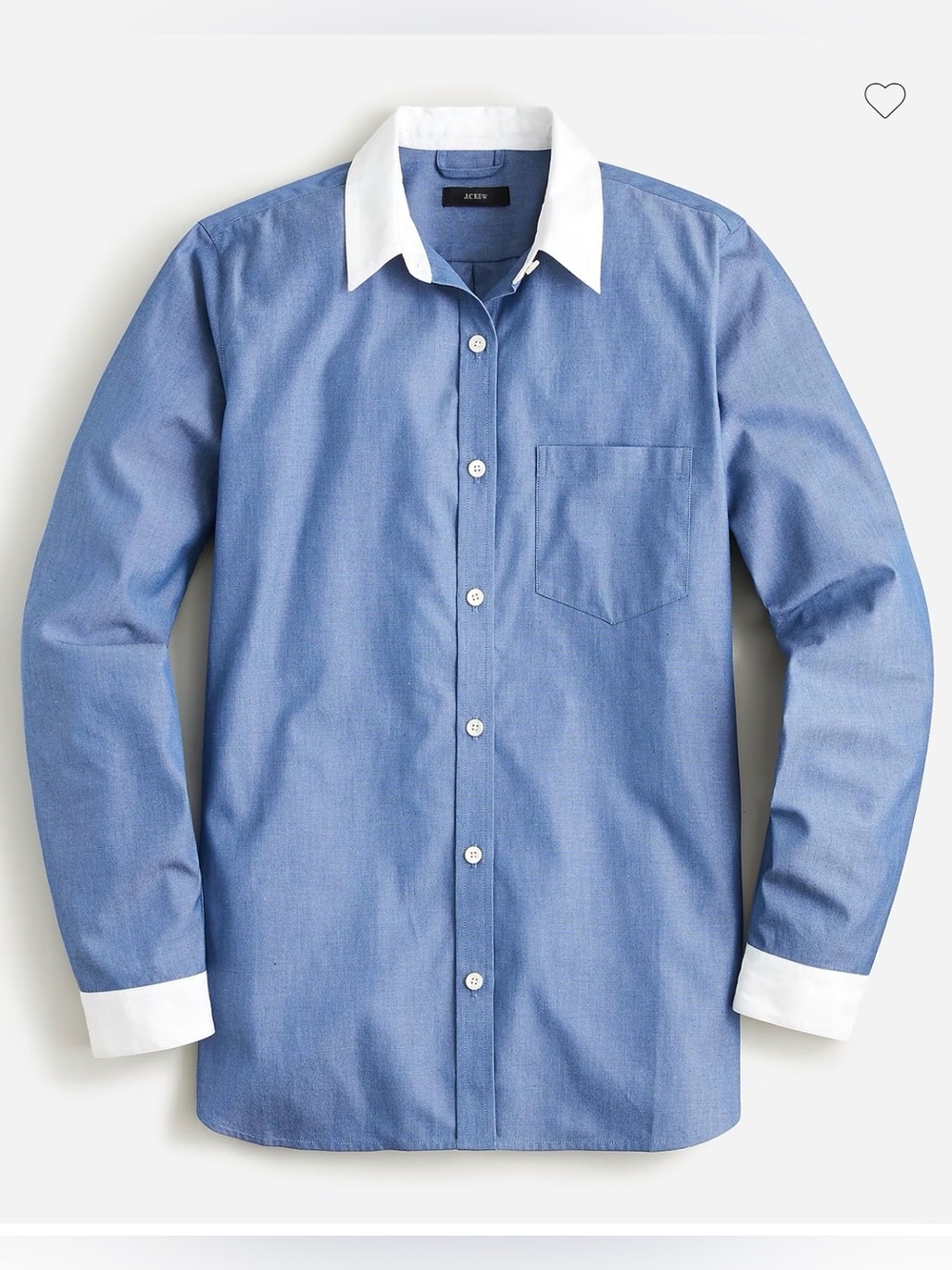 J.Crew Blue White Marie Marot Shirt ASO Meghan Markle Sz extra Large XL - Picture 3 of 4
